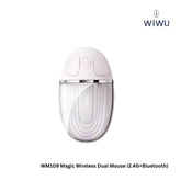 WIWU - WM109 Magic Wireless Dual Mode Mouse (2.4G+Bluetooth) - Pink